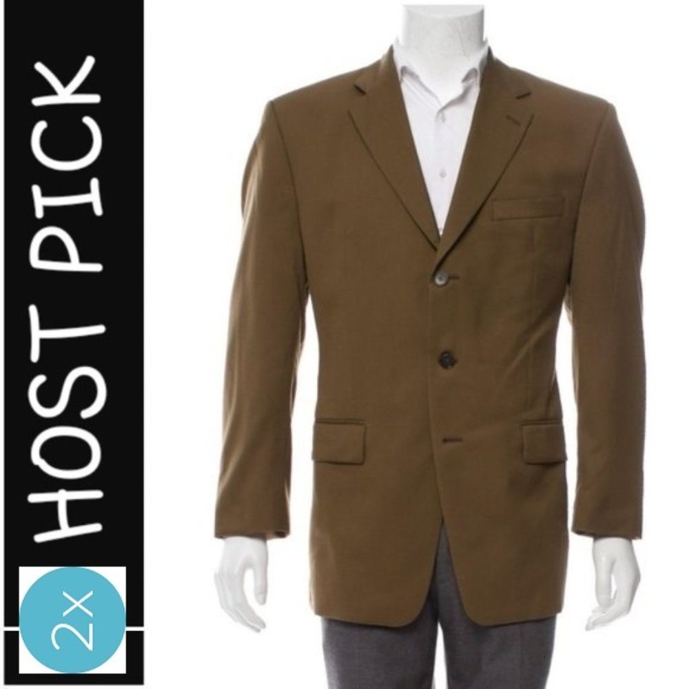 MICHAEL MICHAEL KORS Light Brown Wool Three Button Sports Coat 42 - Picture 1 of 16